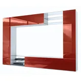 Vladon Wohnwand, Bordeaux, Holzwerkstoff, 262x182.5x39 cm, Wohnzimmer, Wohnwände, Wohnwand-Sets