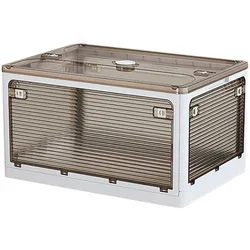Joybos - Set mit 2 Aufbewahrungsboxen für Kleidung, 80 l (40 x 2), faltbar, aus Kunststoff