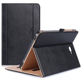 ProCase Hülle für Galaxy Tab A 10.1 - Stand Folio Case Cover für Galaxy Tab A 10,1 Zoll Tablette SM-T580 T585, mit Mehreren Betrachtungswinkeln, Dokumentenkarte Tasche -Schwarz