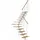 DOLLE Mittelholmtreppe Boston 228-300 cm Holz/Metall