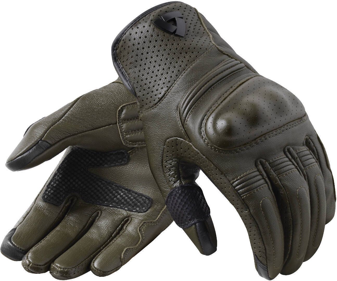 Revit Monster 3 Motorradhandschuhe, grün, Größe 2XL für Männer