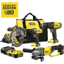 Stanley ?ranki? rinkinys Stanley SFMCK469M2-QW (SFMCD711 + SFMCF800 + SFMCG400 + SFMCS500); 2x4,0 Ah akum.