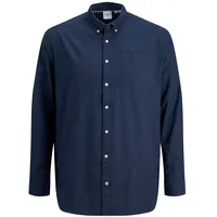 JACK & JONES Oxford Langarmhemd - Navy Blazer /