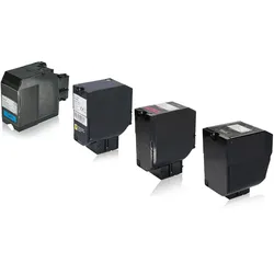 Multipack kompatibel zu Lexmark 84C0H10 enthält 4x Tonerkartusche