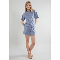 Tom Tailor Charlotte Shorty Pyjama gepunktet Blau 46