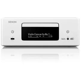 Denon RCD-N12DAB (Stereo, DAB, FM, DAB+), AV Receiver, Weiss