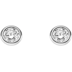 Paar Ohrhänger ADELIA ́S, silber, Ohrringe, Damen, Damen, 0,2 ct VVS = sehr sehr kleine Einschlüsse, Weißgold 585, mit Diamant / Brillant für Damen