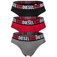 Diesel Slip grau/rot/schwarz/weiß S 3er Pack