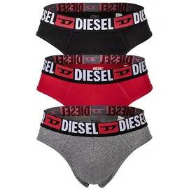 Diesel Slip grau/rot/schwarz/weiß S 3er Pack
