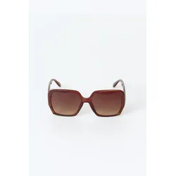 Gina Tricot - Bold retro square sunglasses - Sonnenbrillen - Braun - ONESIZE - Dame - Braun - ONESIZE