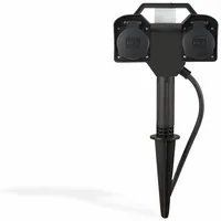 Heitronic Energieverteiler 15 m Schwarz 2 St.