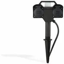 Heitronic Energieverteiler 15 m Schwarz 2 St.