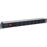Intellinet Network Solutions Steckdosenleiste 8-fach 2 m Schwarz/Silber 1 St.