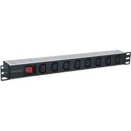 Intellinet Network Solutions Steckdosenleiste 8-fach 2 m Schwarz/Silber 1 St.