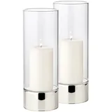 Edzard Windlicht Granada Glas Silber