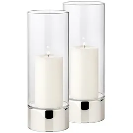Edzard Windlicht Granada Glas Silber