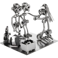 Brubaker Schraubenmännchen Erzieherin - Kindergarten Eisenfigur Metallmännchen - Handarbeit