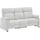 Home Affaire 3-Sitzer HOME AFFAIRE "Turin Sofa mit elektrischer Relaxfunktion, Breite 226 cm", light, grau, B:226cm H:107cm T:97cm, 94% Polyester, 6% Nylon, Sofas, inkl. Tisch, USB & Steckdose, Federkern & pflegeleichtem Bezug, Topseller