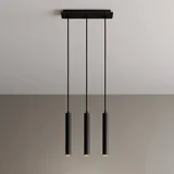 ARCCHIO Franka 3-flg. 37 cm rund schwarz Aluminium