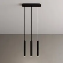 ARCCHIO Franka 3-flg. 37 cm rund schwarz Aluminium