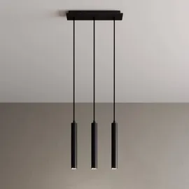 ARCCHIO Franka 3-flg. 37 cm rund schwarz Aluminium