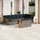 vidaXL Gartensofa-Set 12-tlg. grau Polyrattan