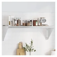 vidaXL Wandregal 100 x 30 x 31 cm Silbern