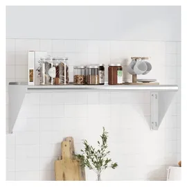 vidaXL Wandregal 100 x 30 x 31 cm Silbern