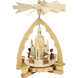 Richard Glässer GmbH Seiffen Weihnachtspyramide Erzgebirge Richard Glässer Seiffen Dresdner Frauenkirche mit Kurrrende, 16313