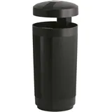 PlasticOmnium Abfalleimer 50 l Schwarz