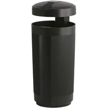 PlasticOmnium Abfalleimer 50 l Schwarz