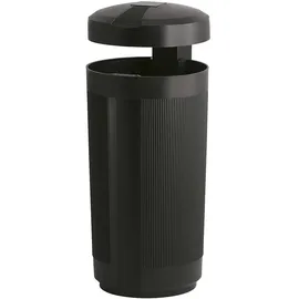 PlasticOmnium Abfalleimer 50 l Schwarz