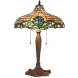 5LL-1208 Tiffany-Lampe-Leuchte-Tischlampe-Tischleuchte-Stehlampe Ø 41x60 cm E27/