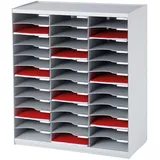 Paperflow Sortierstation lichtgrau mit 36 Fächer