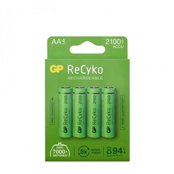 1X4 Gp Recyko + Nimh Aa 2100Mah Akku, sofort einsatzbereit