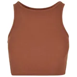URBAN CLASSICS Cropped Rib Top Orange XL