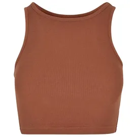 URBAN CLASSICS Cropped Rib Top Orange XL
