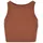 URBAN CLASSICS Cropped Rib Top Orange XL
