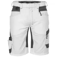 DASSY Axis Painters Malershorts mit Stretch weiß/anthrazitgrau