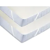 ZOLLNER Matratzenauflage 2er Set 140 x 200 cm weiß