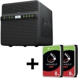 Synology DiskStation DS423 4 Einschübe NAS-Server Leergehäuse + 2x Seagate Ironwolf SATA 3.5" HDD 8TB Festplatte