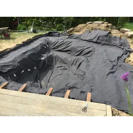 Aquagart 30m2 Teichvlies 1000g Teich Schutzvlies für Teichfolie