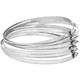 vidaXL Schlauchschellen 91-220 mm grau