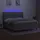 vidaXL Boxspringbett mit Matratze & LED Hellgrau 180x200 cm Stoff
