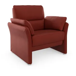 DOMO collection Sessel Pina Mikrofaser 99 x 95 x 88 cm rot