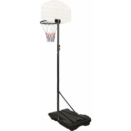 vidaXL Basketballständer Weiß 216 -250 cm