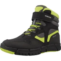 GEOX Herren J FLEXYPER Boy B ABX Ankle Boot, Black/Lime, 38 EU