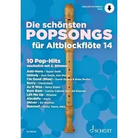 Schott Music Die schönsten Popsongs für Alt-Blockflöte