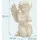 Relaxdays Grabengel betend 36 x 22,5 x 18 cm Creme