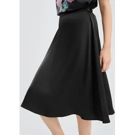 QS Satinrock Damen Minirock Schwarz 36